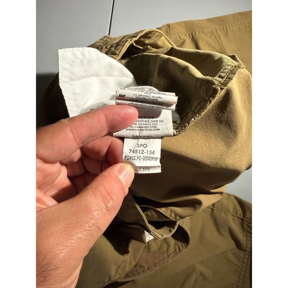5.11 Tactical Stryke Pants Mens 32x31 Khaki Tan Flex-Tac Ripstop Cargo 74512-134